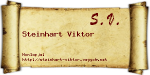 Steinhart Viktor névjegykártya
